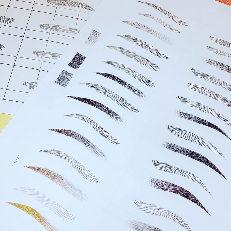 眉アートの多様なデザイン